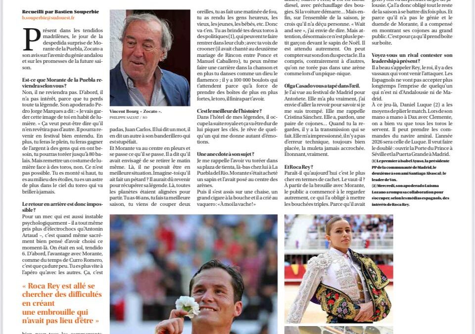 Les prévisions de Zocato pour la temporal 2026