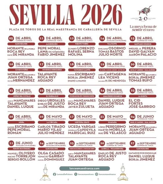 Affiche Séville — San Miguel 2026